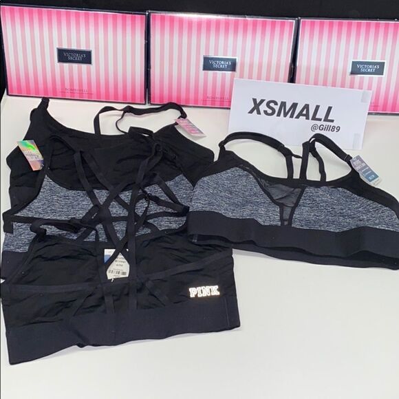 NWT BUNDLE VICTORIA SECRET SPORT BRA LOT 4 - Picture 1 of 5
